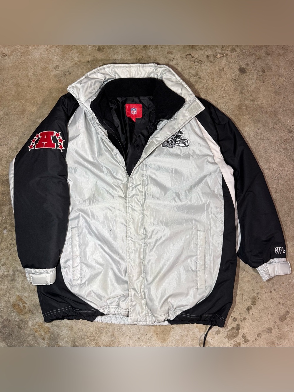 NFL Raiders 3 in 1 Puffer Jacket w/ vest